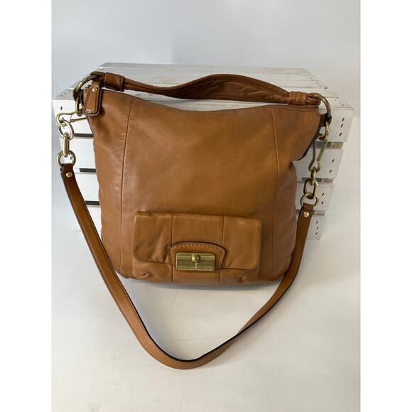 COACH 14783 LARGE BROWN SMOOTH LEATHER HANDBAG, SHOULDER BAG - Picture 1 of 16